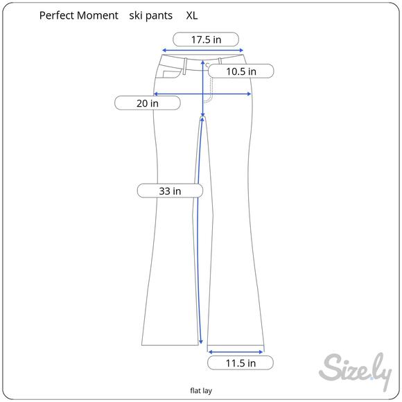 Perfect Moment Aurora Flare Ski Pants Black Dermizax Stretch Size XL NWT - Picture 13 of 13